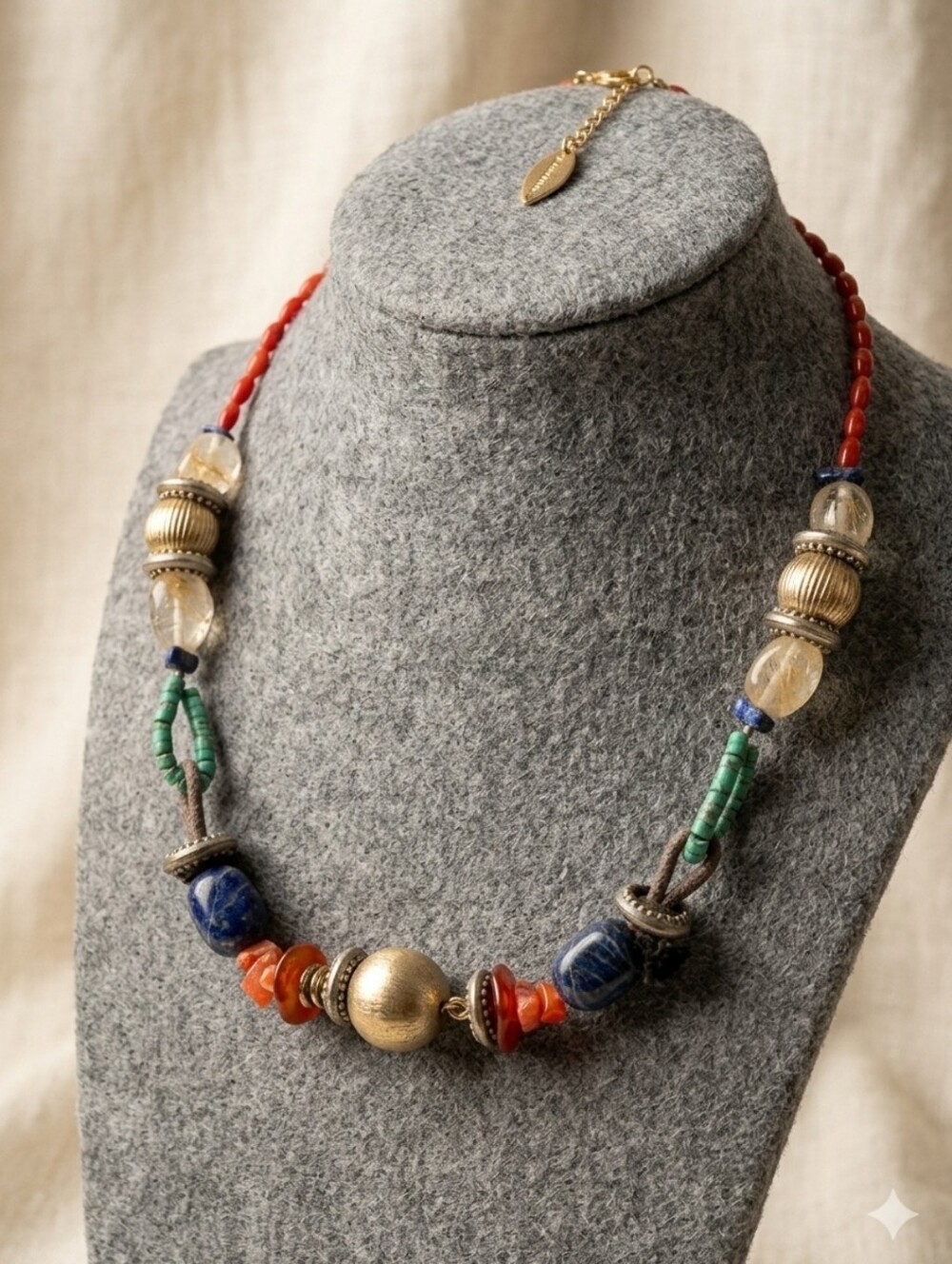 Coldwater Creek Chunky Various Colored Beaded Necklace